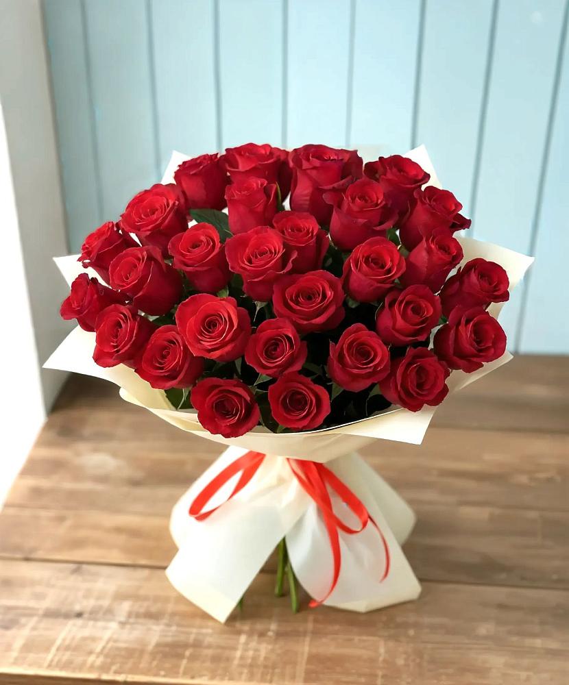 Букет 29 Красных роз в Ольховатке
