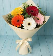 Букет цветов из:  Герберы #REPLACE_PRED# Ольховатке