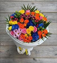 Букет цветов из:  Розы и Хризантемы в Ольховатке