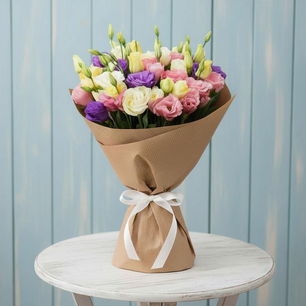 Букет цветов из: Лизиантусы в Ольховатке