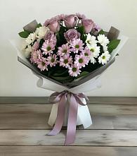 Букет цветов из:  Хризантемы и Розы #REPLACE_PRED# Ольховатке