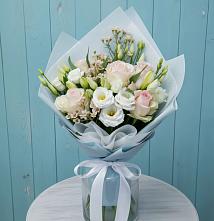 Букет цветов из:  Розы и Лизиантусы #REPLACE_PRED# Ольховатке