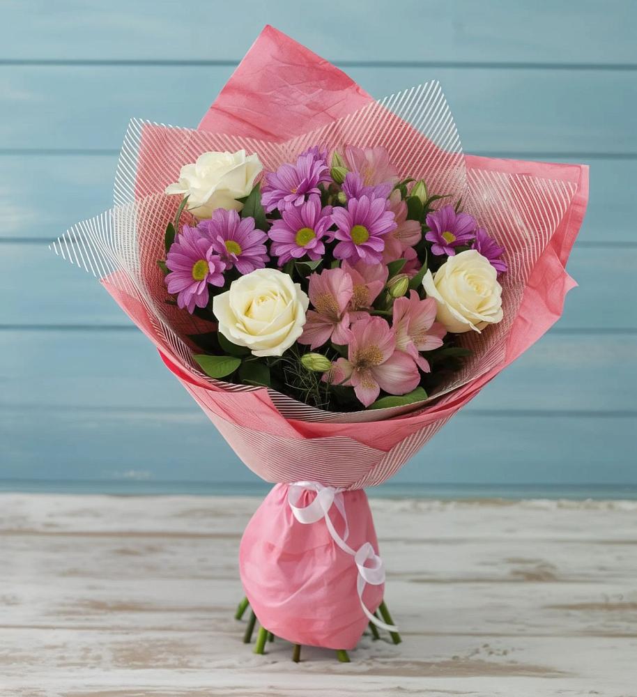 Букет цветов из: Герберы в Ольховатке