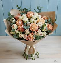 Букет цветов из:  Альстромерии и Розы #REPLACE_PRED# Ольховатке